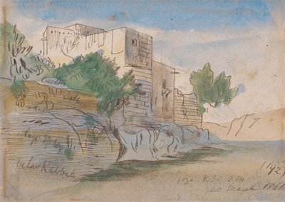 Unterhalb von Rabat, Malta von Edward Lear